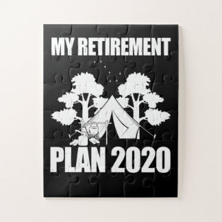 My Retirement Plan 2020 Custom Gift Jigsaw Puzzle