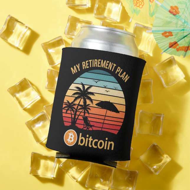 My Retirement Plan Bitcoin Beach Sunset Can Cooler (In Situ Summer)
