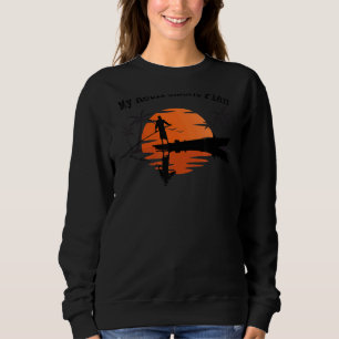 My Retirement Plan Boating Sunset Lake Reflection  Sweatshirt