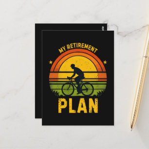 My Retirement Plan Cycling Enthusiast Postcard