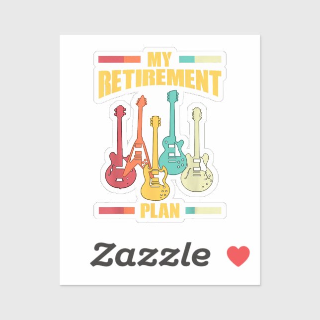 My Retirement Plan Electric Guitar Musical String  (Sheet)