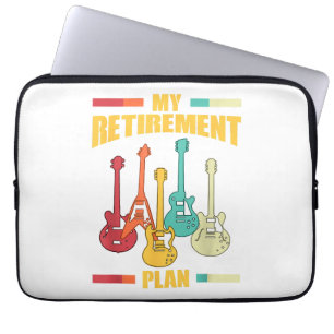 My Retirement Plan Electric Guitar Musical String  Laptop Sleeve