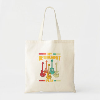 My Retirement Plan Electric Guitar Musical String Tote Bag