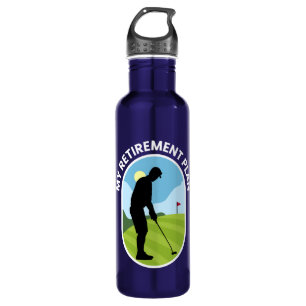 My Retirement Plan - Golf Golfing Retired Planning 710 Ml Water Bottle