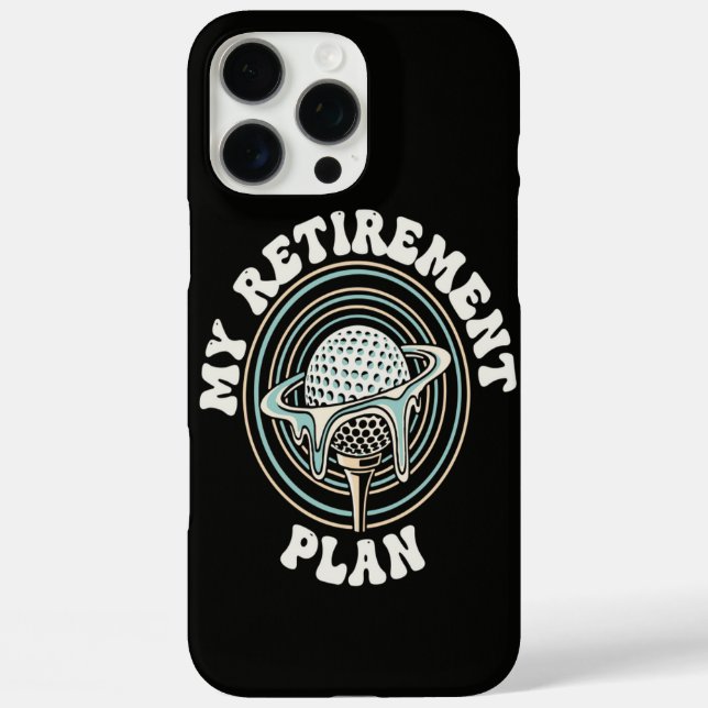 My Retirement Plan Golf Retirement Golfer Case-Mate iPhone Case (Back)
