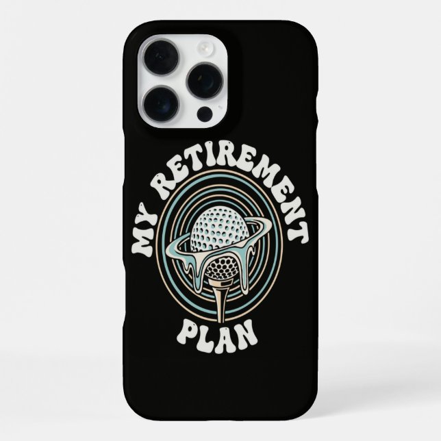 My Retirement Plan Golf Retirement Golfer iPhone Case (Back)