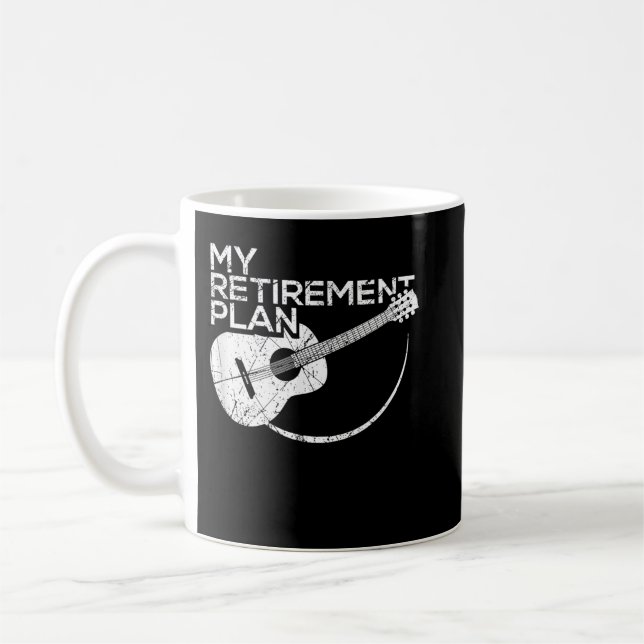 My Retirement Plan Guitar Funny Musicians Coffee Mug (Left)