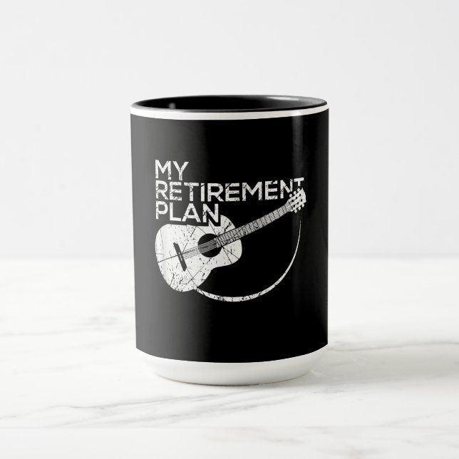 My Retirement Plan Guitar Funny Musicians Mug (Center)