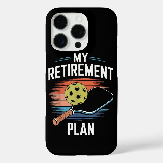 My Retirement Plan Pickleball Player Case-Mate iPhone Case (Back)
