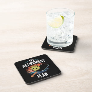 My Retirement Plan Pickleball Player Coaster