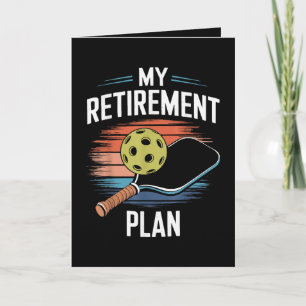 My Retirement Plan Pickleball Player Holiday Card