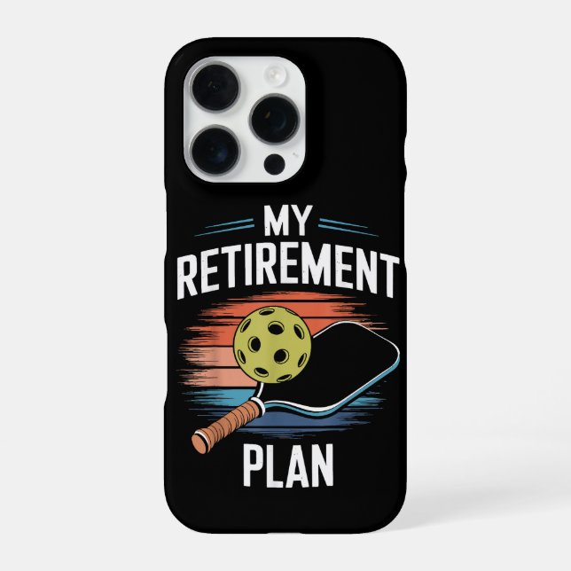 My Retirement Plan Pickleball Player iPhone Case (Back)