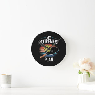 My Retirement Plan Pickleball Player Round Clock