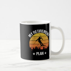 My Retirement Plan Skiing Funny Skier Vintage Coffee Mug