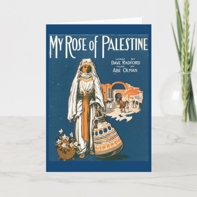 My Rose of Palestine greeting card (Front)