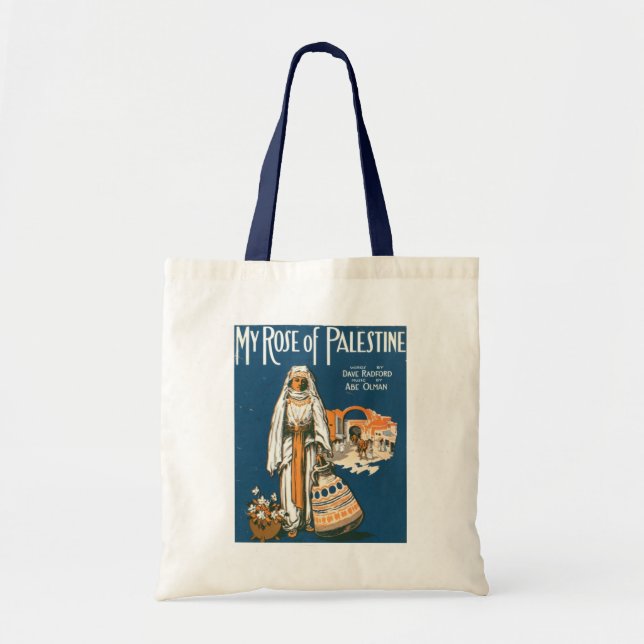 My Rose of Palestine tote bag (Front)