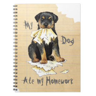 My Rottweiler Ate my Homework Notebook
