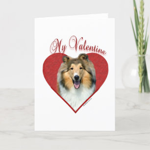 My Rough Collie Valentine Holiday Card
