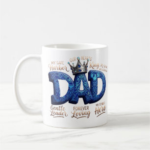My Safe Harbour And Hero Custom Dad Coffee Mug