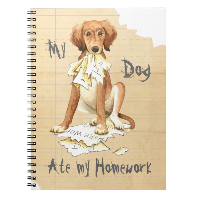 My Saluki Ate my Homework Notebook (Front)