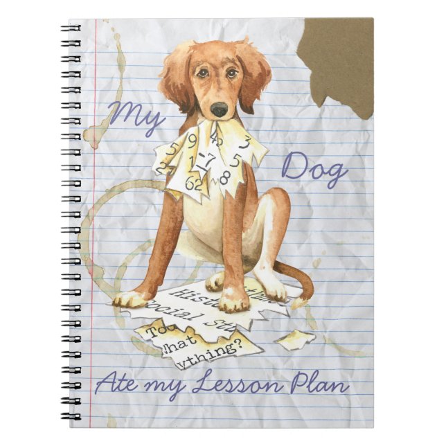My Saluki Ate my Lesson Plan Notebook (Front)