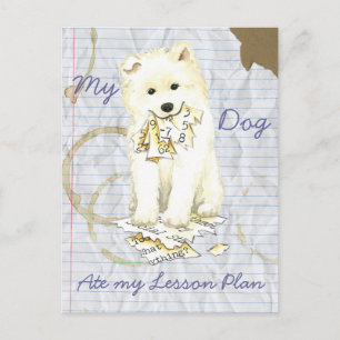 My Samoyed Ate my Lesson Plan Postcard