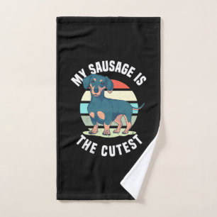 My Sausage Dog Is The Cutest Hand Towel