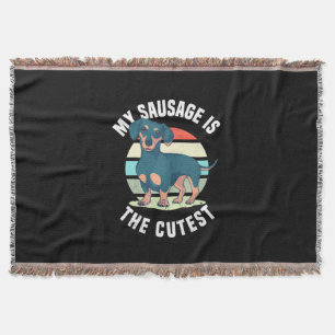 My Sausage Dog Is The Cutest Throw Blanket