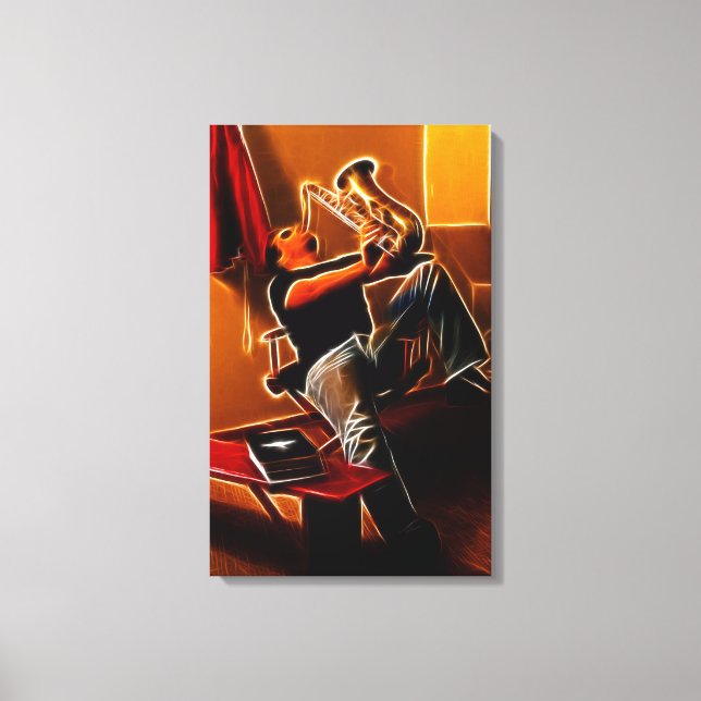 My Saxophone Ride Canvas Print (Front)
