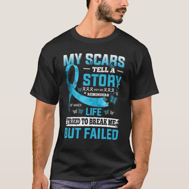 My Scars Tell A Story DYSAUTONOMIA Awareness T-Shirt (Front)