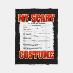 My Scary Custom Funny Job Application Meme Custom  Fleece Blanket