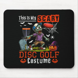 My Scary Disc Golf Costume Horror Halloween Player Mouse Mat