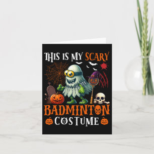 My Scary Dminton Costume Halloween Horror Equipmen Card