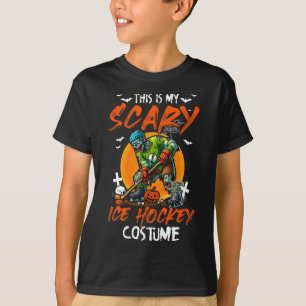 My Scary Ice Hockey Costume Halloween Player Match T-Shirt