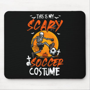 My Scary Soccer Costume Skeleton Halloween Player Mouse Mat