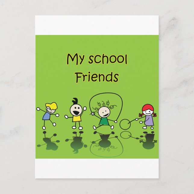 My School Friends Postcard (Front)