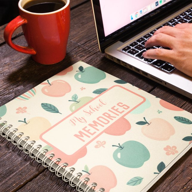 My School Memories custom apples Spiral  Notebook (My School Memories custom apples Spiral Notebook)
