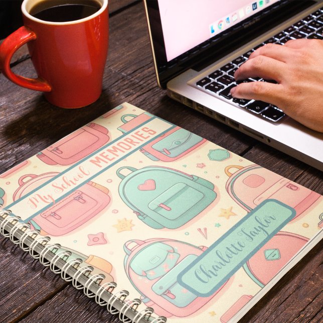 My School Memories custom name backpacks Spiral  Notebook (My School Memories custom name backpacks Spiral Notebook)
