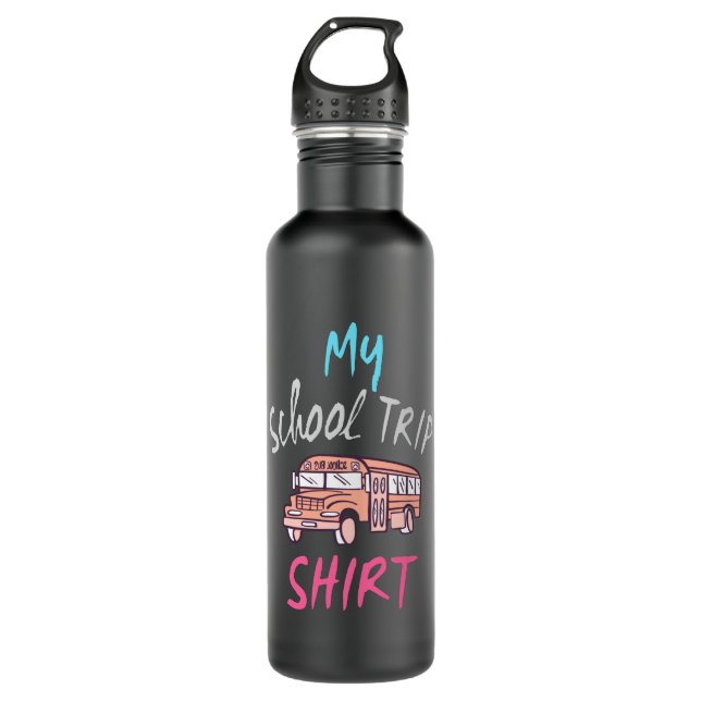My School Trip Shirt 710 Ml Water Bottle (Front)