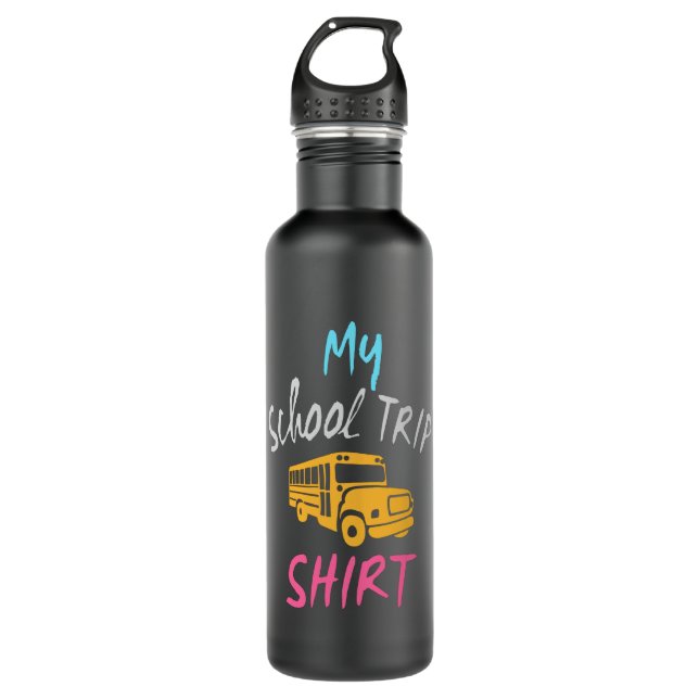 My School Trip Shirt 710 Ml Water Bottle (Front)