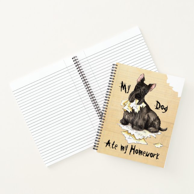 My Scottie Ate My Homework Notebook (Inside)