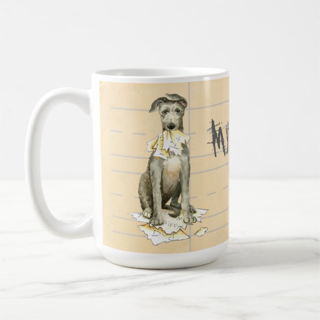 My Scottish Deerhound Ate my Homework Coffee Mug (Left)