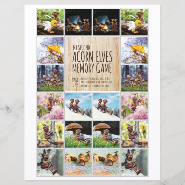 My Second Acorn Elves Memory Game 1/3 (Front)