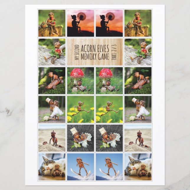 My Second Acorn Elves Memory Game 2/3 (Front)