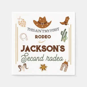 My Second Rodeo Birthday Wild West Napkin