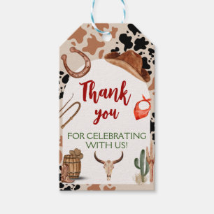 My Second Rodeo Party Cowboy Birthday Gift Tags