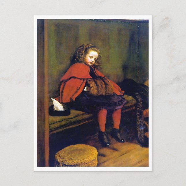 My Second Sermon, John Everett Millais Postcard (Front)