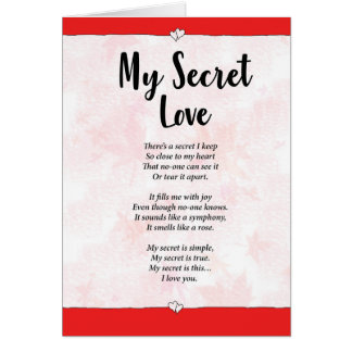 My Secret Love Greeting Card
