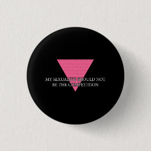 My sexuality should not be the competition 3 cm round badge