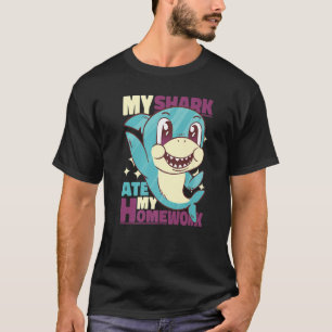 My Shark ate my Homework for Students T-Shirt